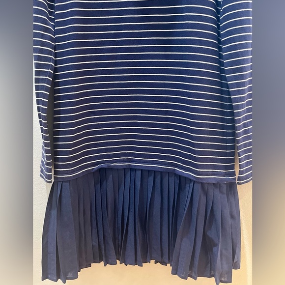 Polo by Ralph Lauren Striped Turtleneck Long Sleeve Jersey Dress Girl Size M8-10 - Picture 5 of 9